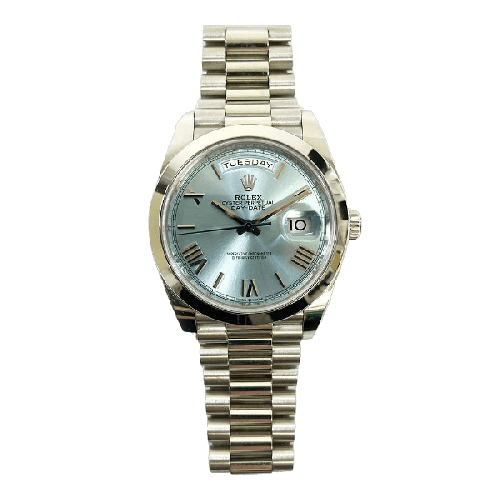 Rolex Day-Date 228206 Ice Blue Roman Dial Feb 2022