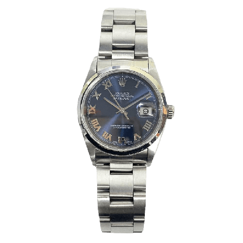 Rolex Datejust 16200 Blue Dial Jan 2002